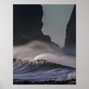 Poster Montanhas Wave Algodão Escritório Destino do Desti