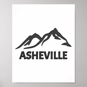 Poster Montanhas Wnc Asheville Nc Blue Ridge North Caroli