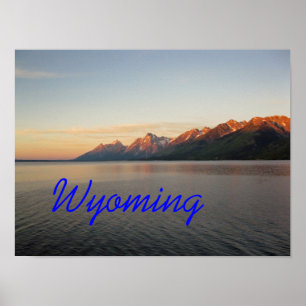 Pôster Montanhas Wyoming Grand Teton