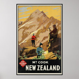 Poster Montar Cook Nova Zelândia