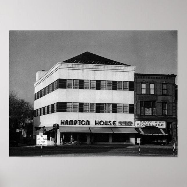 Poster Montclair NJ, Store, Vintage (Frente)