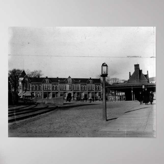 Poster Montclair, Nova Jersey, Estação de Lackawanna, Vin (Frente)