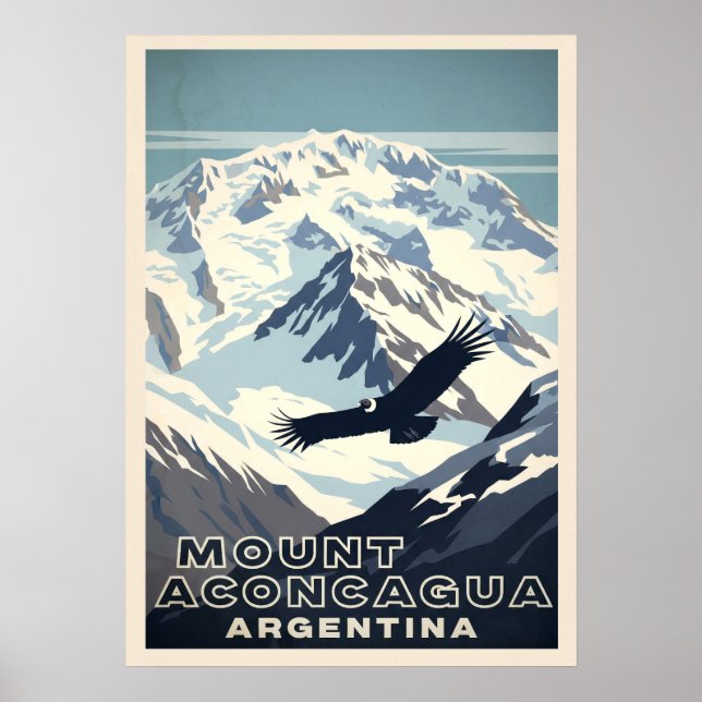 Poster Monte Aconcagua Argentina V02 (Frente)