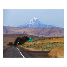 Monte Adams e turbinas eólicas, Oregon