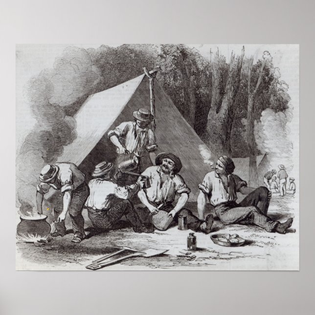 Poster Monte Alexander dourado na bagunça à noite (Frente)