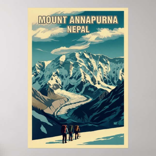Poster Monte Annapurna Nepal V05 (Frente)