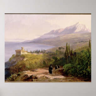 Pôster Monte Athos e o monastério de Stavroniketes, 18