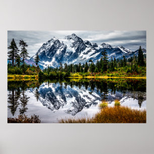 Poster Monte Baker Refletido