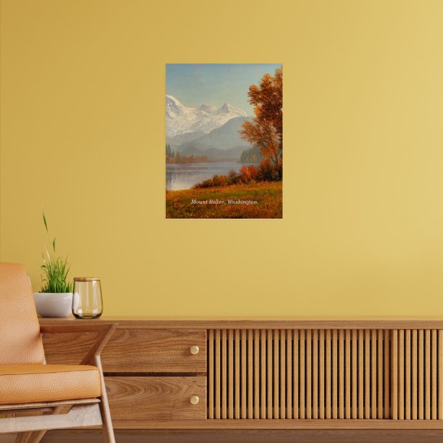 Poster Monte Baker, Washington, arte fina, (Sala de Estar 2)