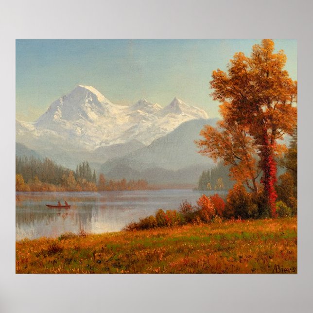 Poster Monte Baker, Washington, arte refinada, (Frente)
