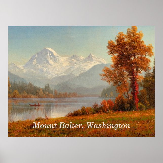 Poster Monte Baker, Washington, belas artes, (Frente)
