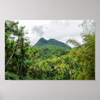 Poster Monte Britton e paisagem de el yunque