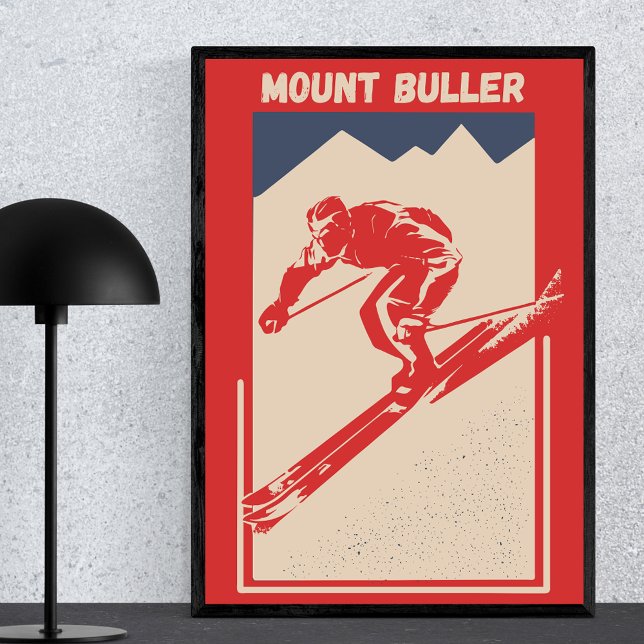 Poster Monte Buller Vitoriano Alpes Australianos Ski Reso (Criador carregado)