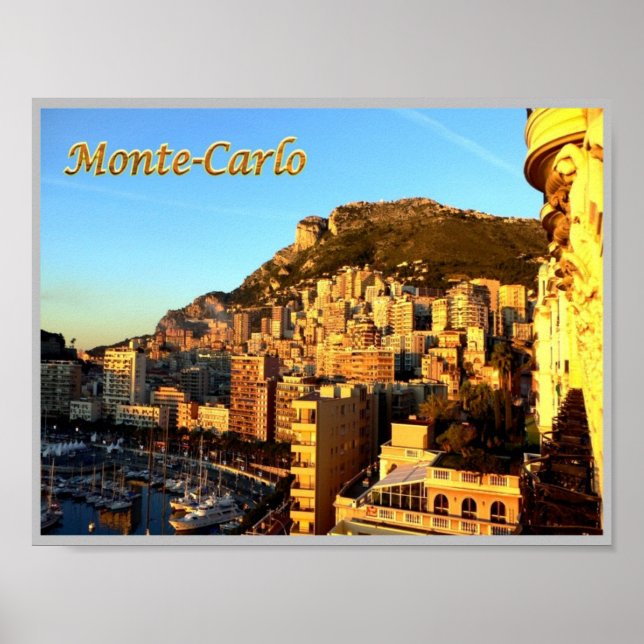 Poster Monte Carlo - Mônaco - Panorama - (Frente)