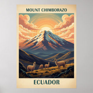 Poster Monte Chimborazo Equador V02