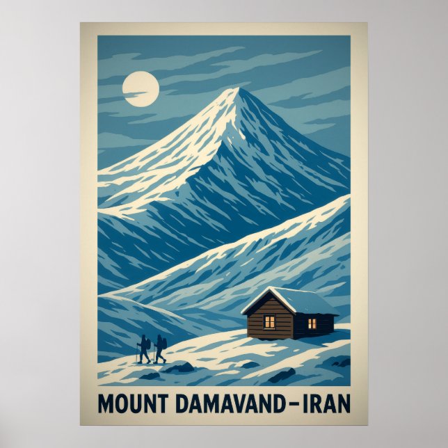 Poster Monte Damavand Iran V01 (Frente)