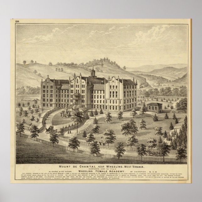 Pôster Monte de Chantal, perto de Wheeling, West Virginia (Frente)
