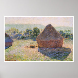 Pôster Monte de feno no meio-dia, 1890