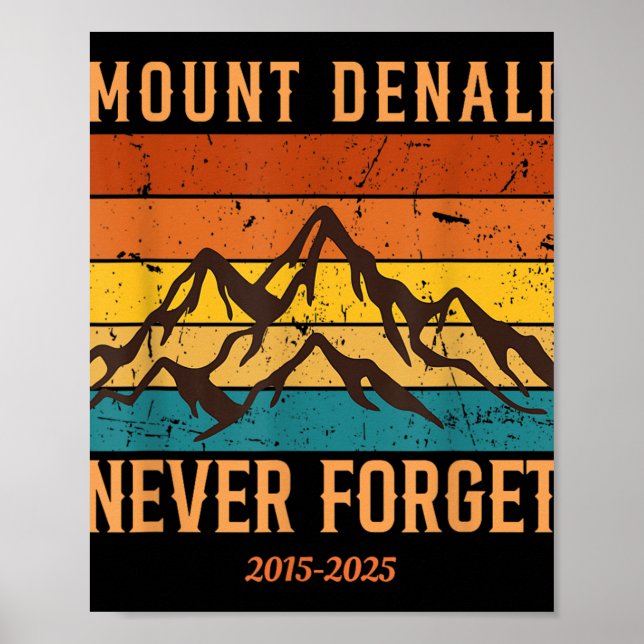 Poster Monte Denali National Park Monte Mckinley Us (Frente)