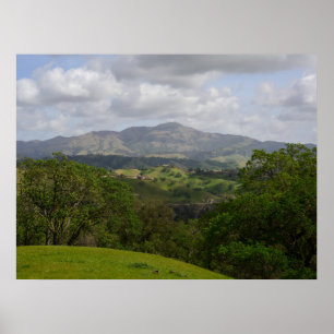 Poster Monte Diablo View a partir das Colinas do Alamo Ca