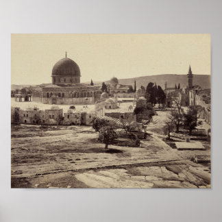 Poster Monte e Domo do Templo da Rocha em Jerusalém