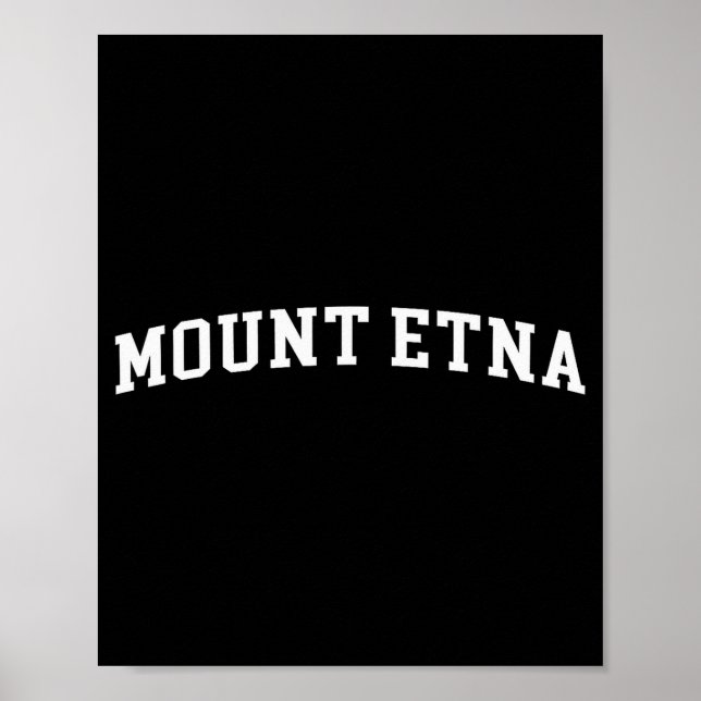 Poster Monte Etna  (Frente)