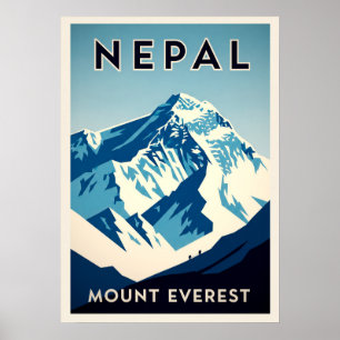 Poster Monte Everest no Nepal V04