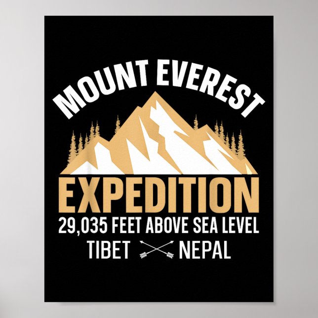 Poster Monte Everest vintage  (Frente)