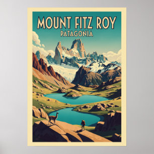 Poster Monte Fitz Roy Patagônia V09