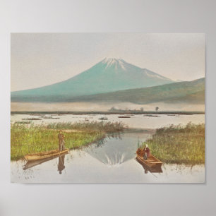 Poster Monte Fuji como visto de Kashiwabara por Kazumasa 