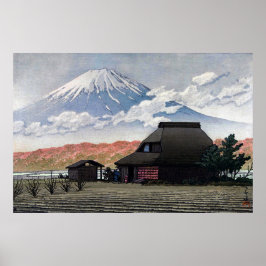 Poster Monte Fuji de Narusawa Kawase Hasui 1952
