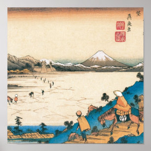 Pôster Monte Fuji, Fuji-san. Japão. Cerca de 1800's.
