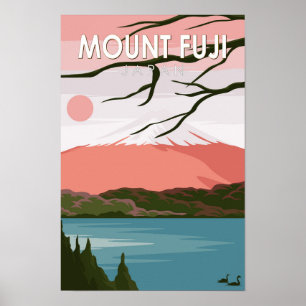 Poster Monte Fuji Japan Vintage