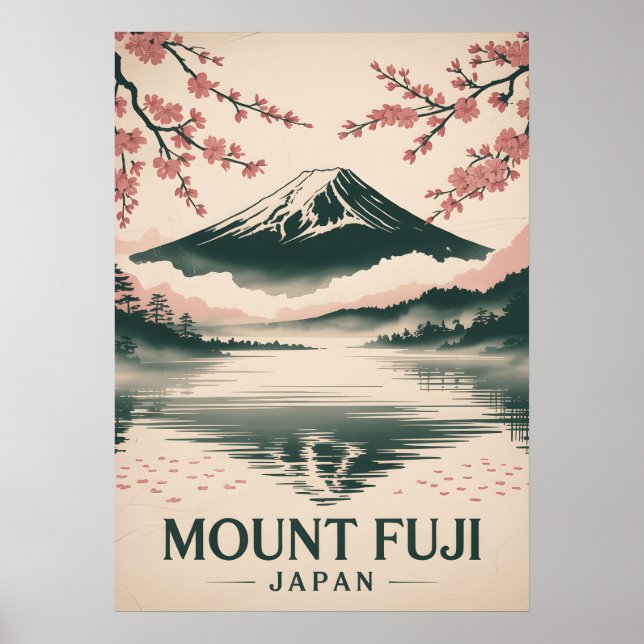Poster Monte Fuji Japão (Frente)