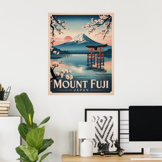 Poster Monte Fuji Japão (Escritório em casa)