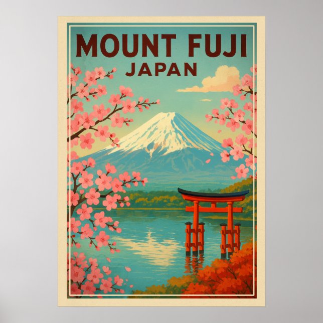 Poster Monte Fuji Japão V01 (Frente)