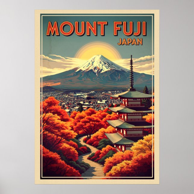 Poster Monte Fuji Japão V04 (Frente)