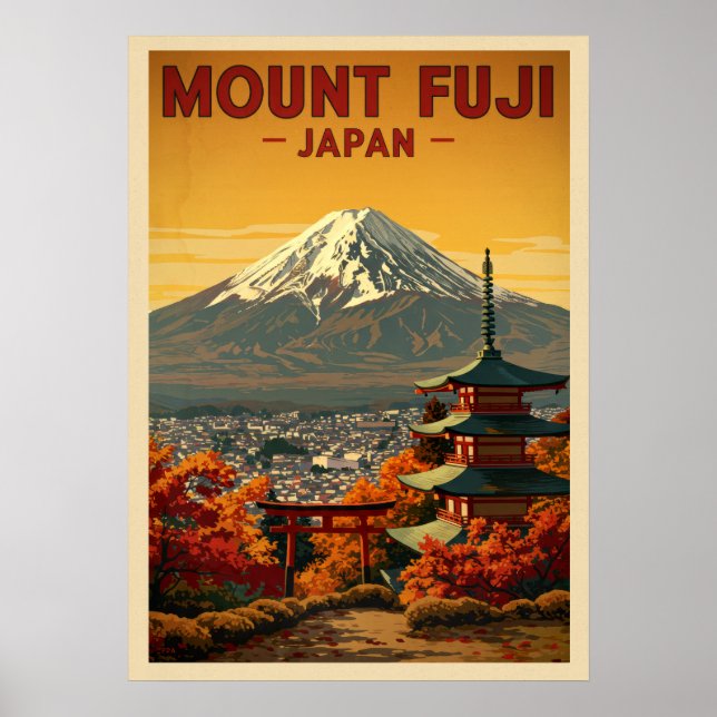 Poster Monte Fuji Japão V06 (Frente)