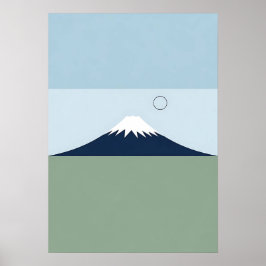 Poster Monte Fuji minimalista