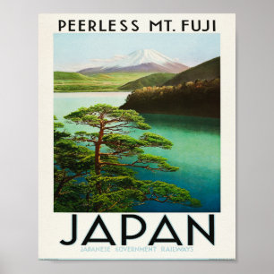 Poster Monte Fuji, sem igual. Japão