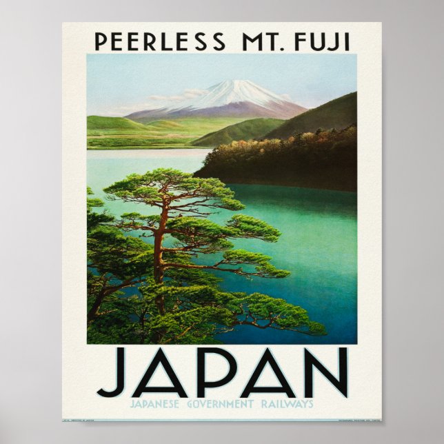 Poster Monte Fuji, sem igual. Japão (Frente)