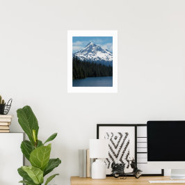 Poster Monte Hood e Lago Fotográfico Cênico