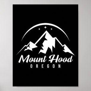 Poster Monte Hood Oregon Ski Resort Skiting Snowboard
