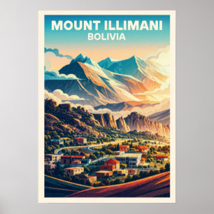 Poster Monte Illimani Bolívia V02