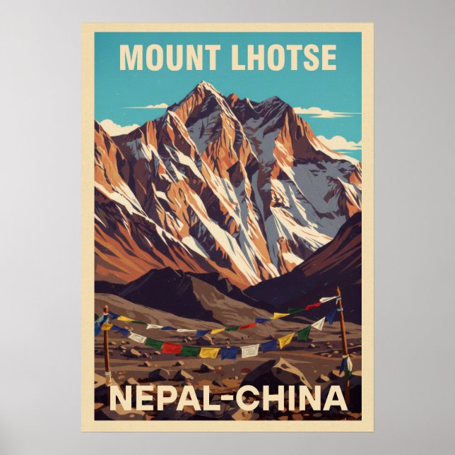 Poster Monte Lhotse Nepal-China V02 (Frente)