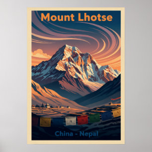 Poster Monte Lhotse Nepal-China V06