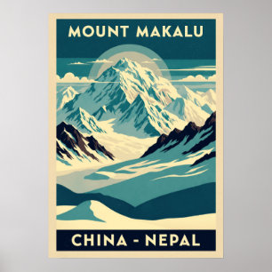 Poster Monte Makalu Nepal-China V04