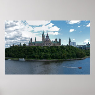 Pôster Monte Ottawa Canadá do parlamento