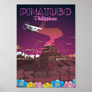 Poster Monte Pinatubo, Filipinas