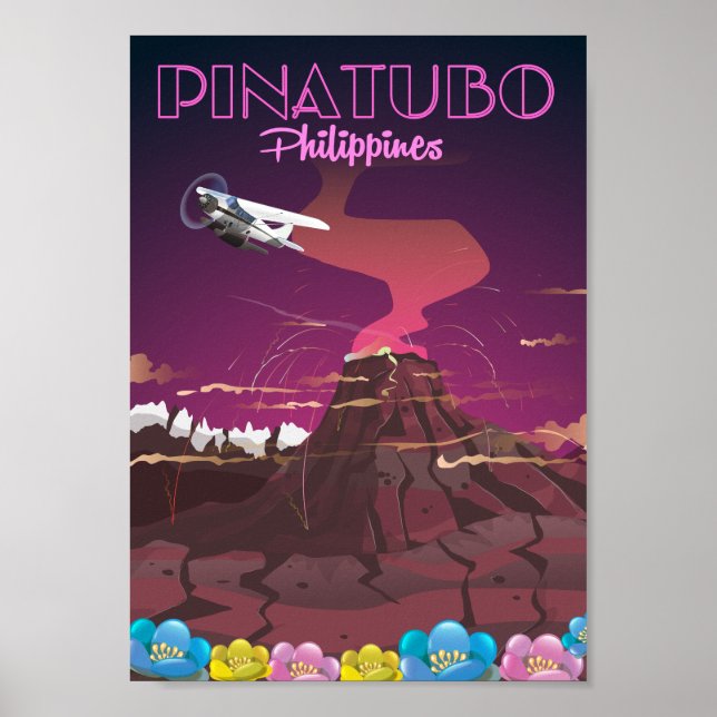 Poster Monte Pinatubo, Filipinas (Frente)